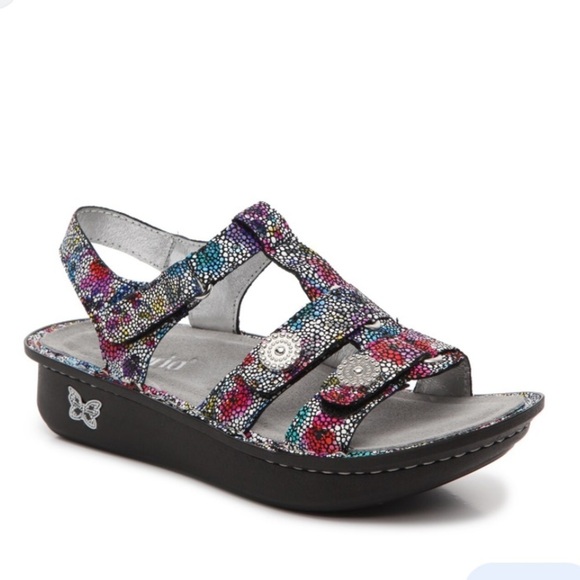 Alegria Kleo Platform Sandal Blissful Print Gladiator Printed Snake Multi Size 7 - Picture 1 of 8